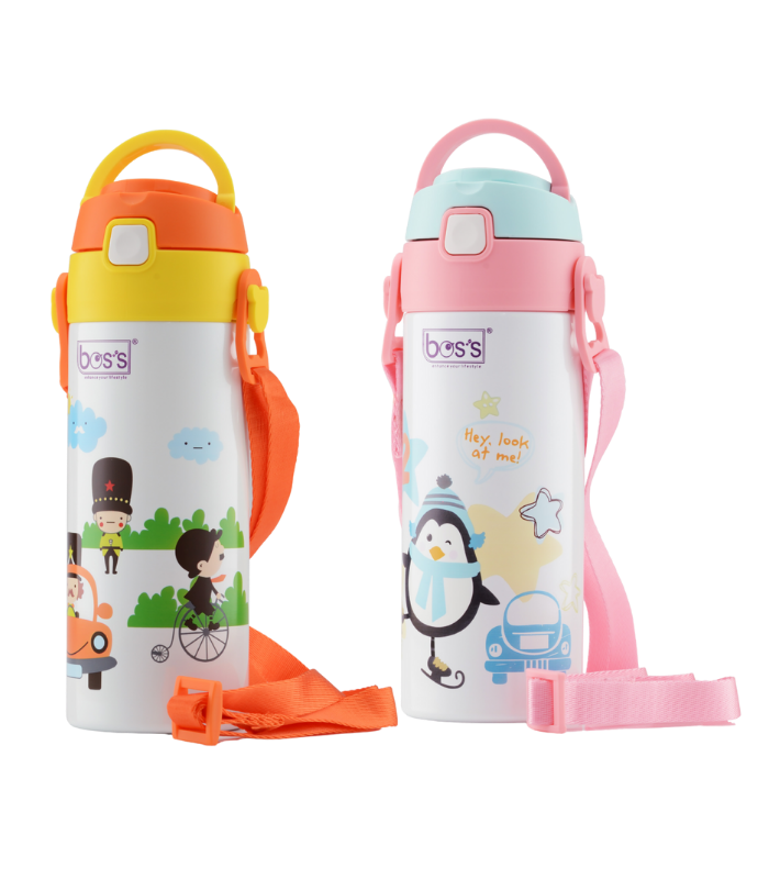 BK035H14 Elly Strap Travel Bottle 350ml - Image 1